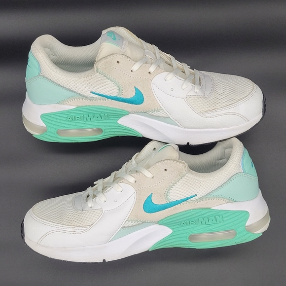 Nike Air Max Excee Womens | Size 9.5 | White, Teal, Nebula | Used - Picture 4 of 8